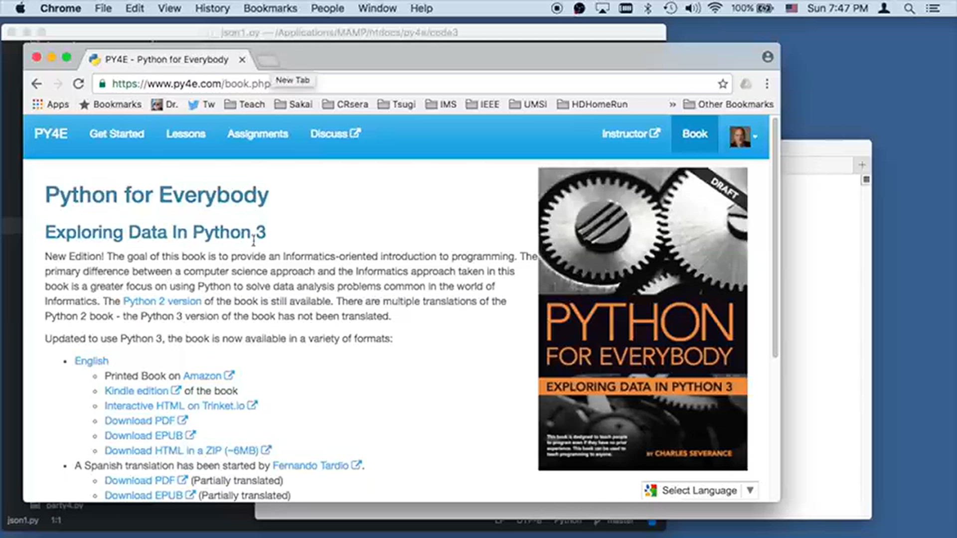 'Video thumbnail for Using Web Services - Code Example: json1.py, json2.py - Python Tutorial - (49) Python for Beginner Series'