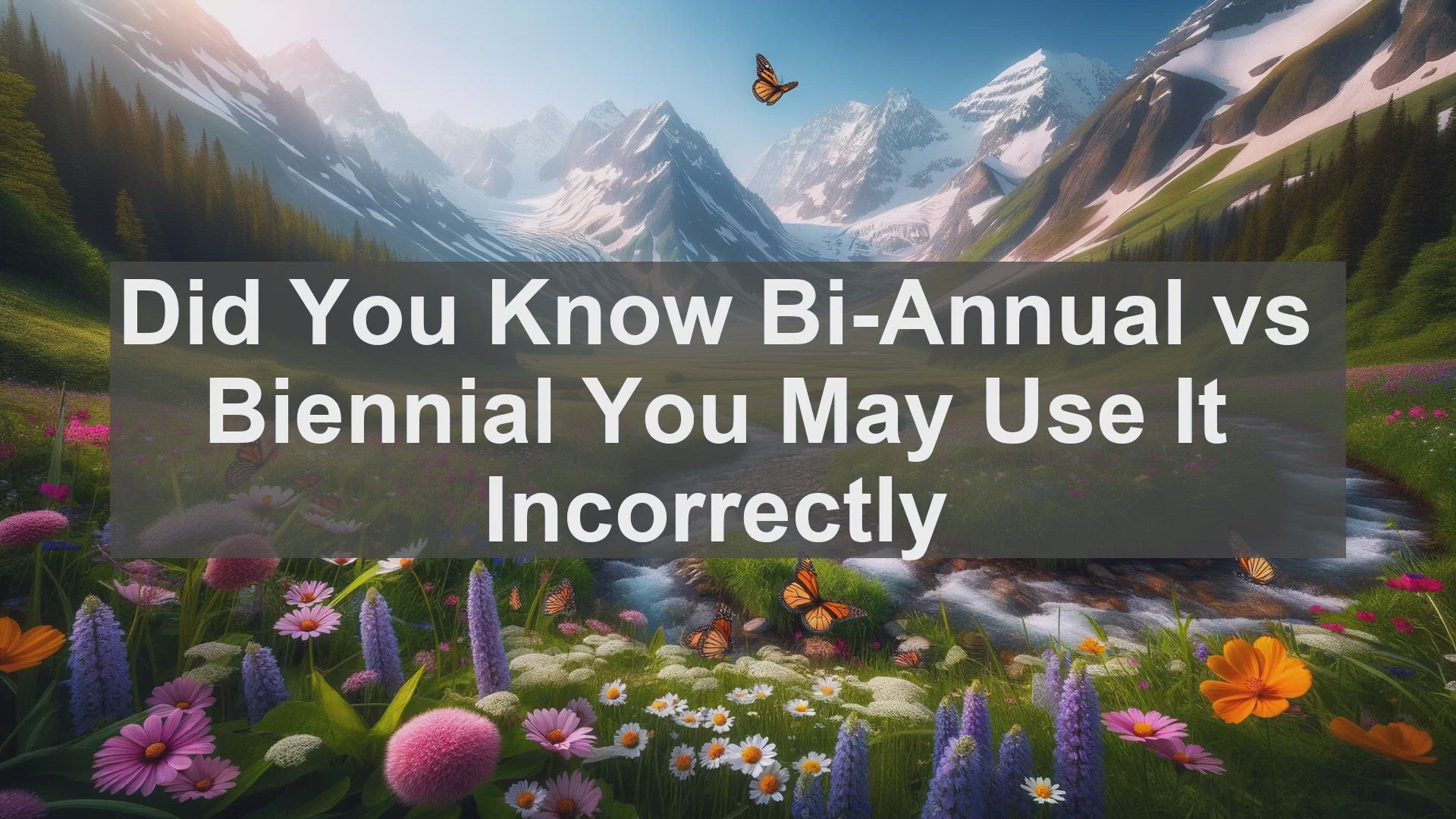 'Video thumbnail for Did You Know Bi-Annual vs Biennial You May Use It Incorrectly '