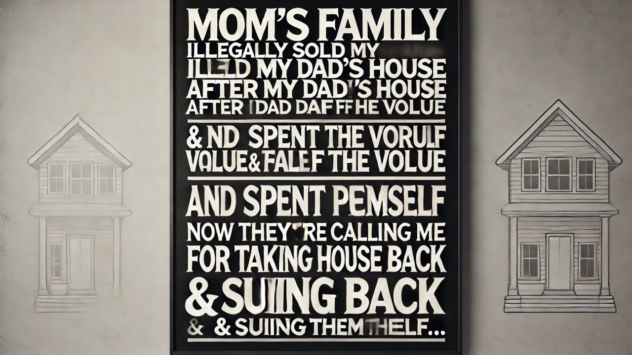 Video thumbnail for Mom's Greedy Family Sold My Dad's House After He Died, Now I'm Taking House Back Suing Them AITA
