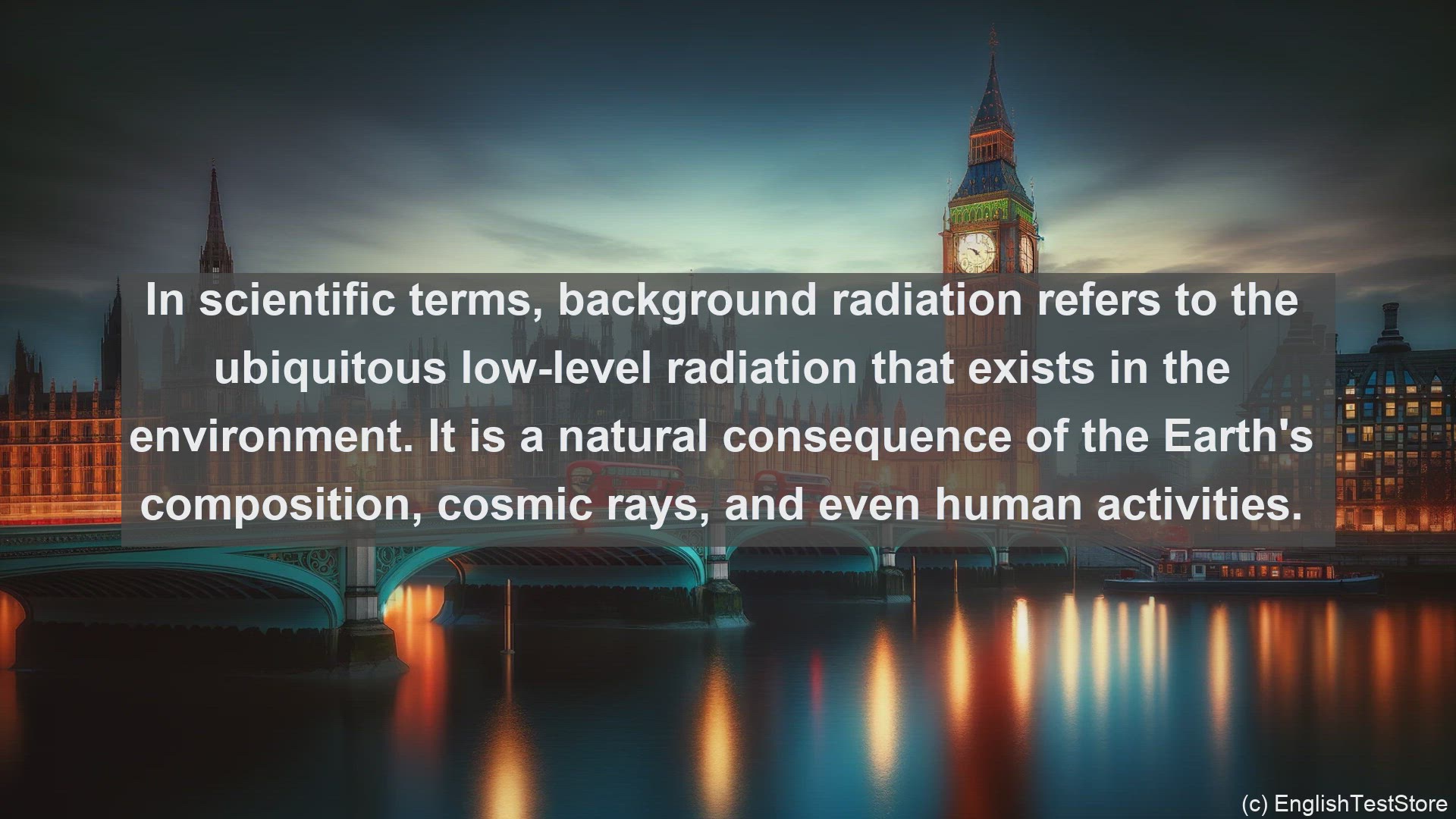 'Video thumbnail for Background radiation in science  definition and examples'