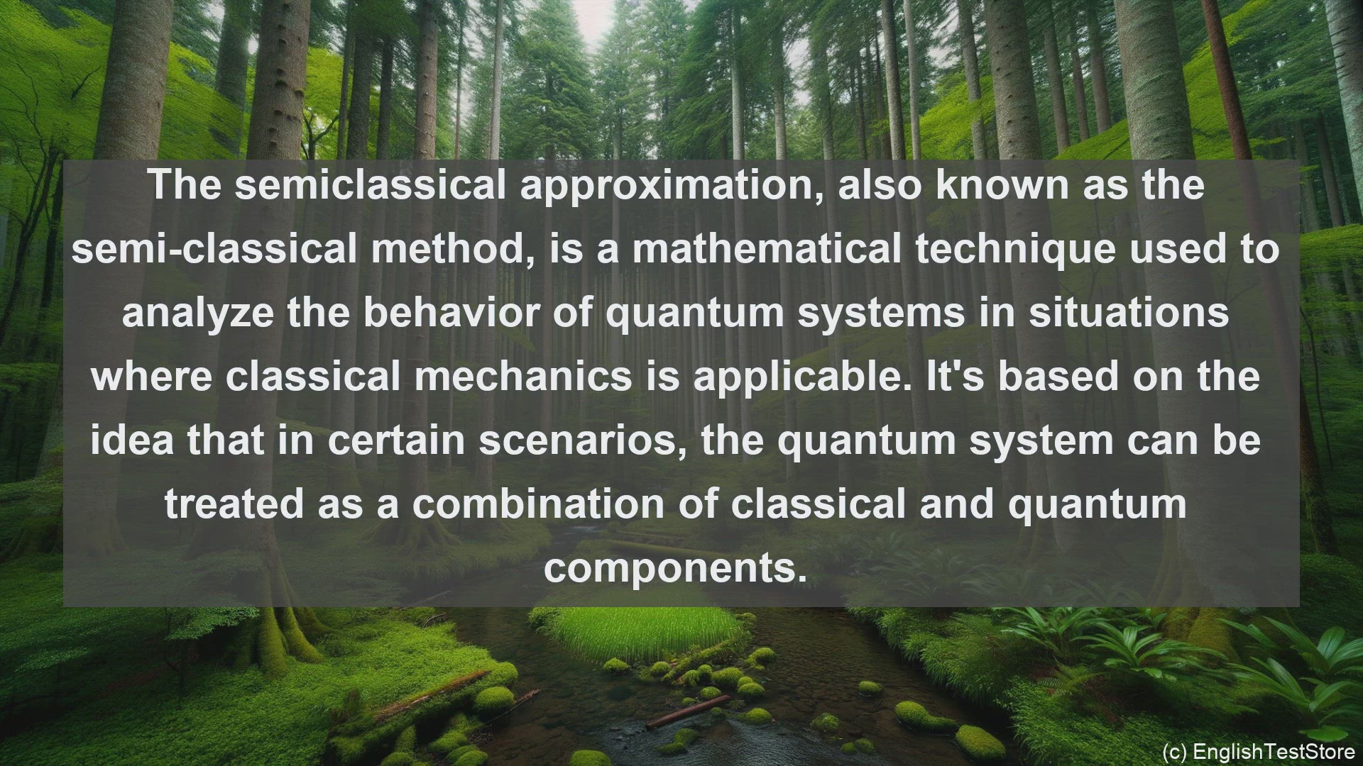 'Video thumbnail for Semiclassical approximation in science  definition and examples'