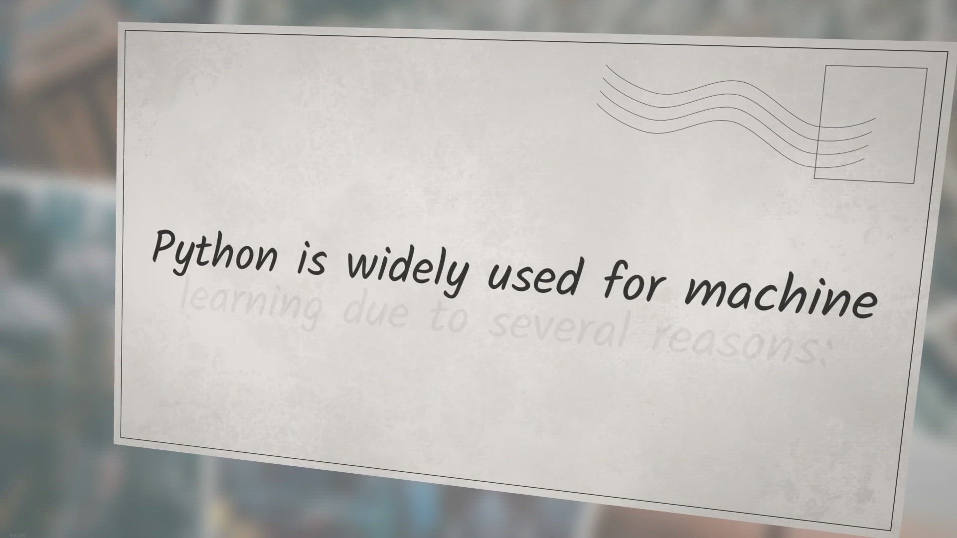 'Video thumbnail for Why Python is used for Machine Learning?'