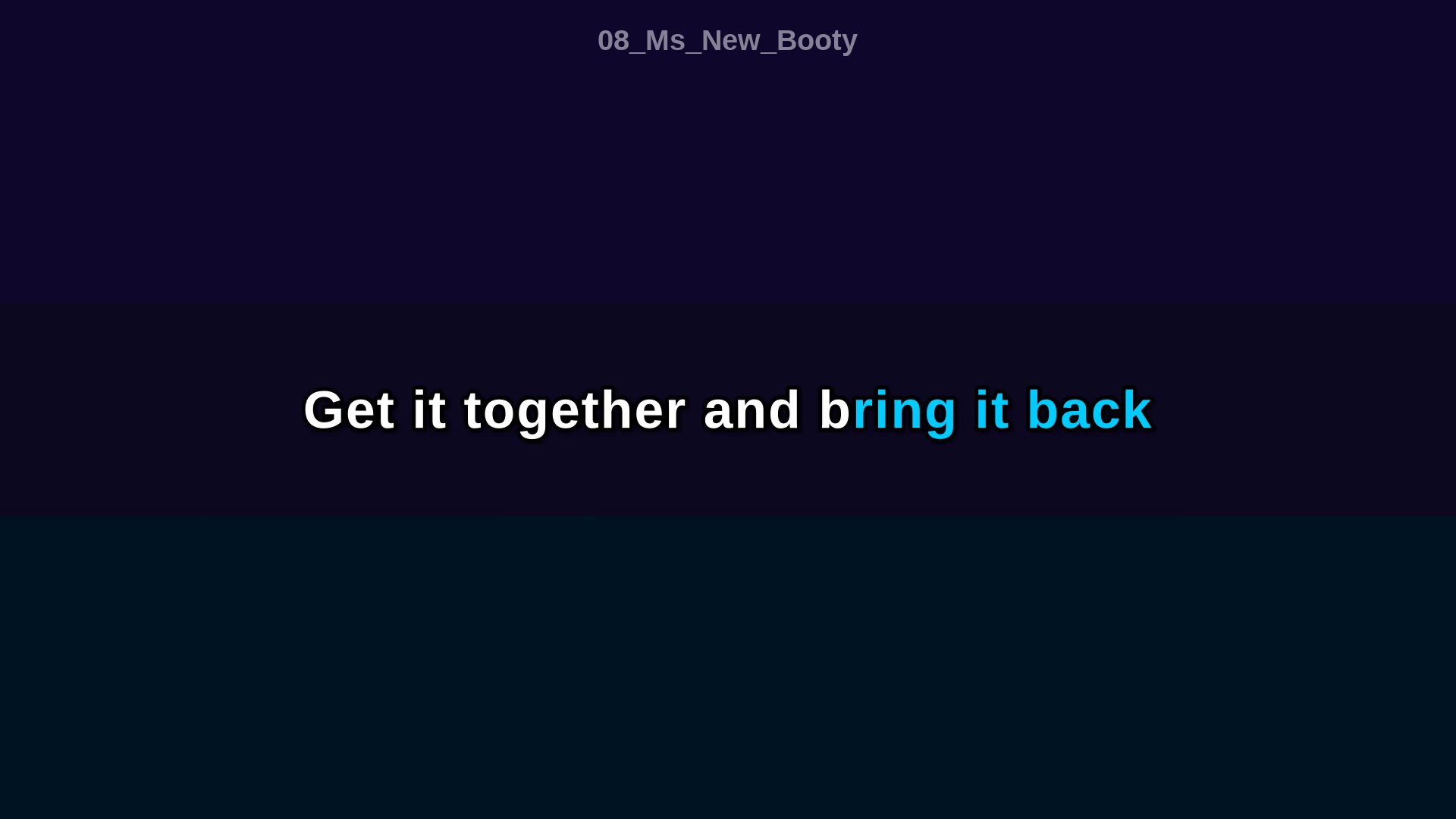 Video thumbnail for Karaoke W/ Lyrics: Ms. New Booty | ARTificial Originals - not Tyler