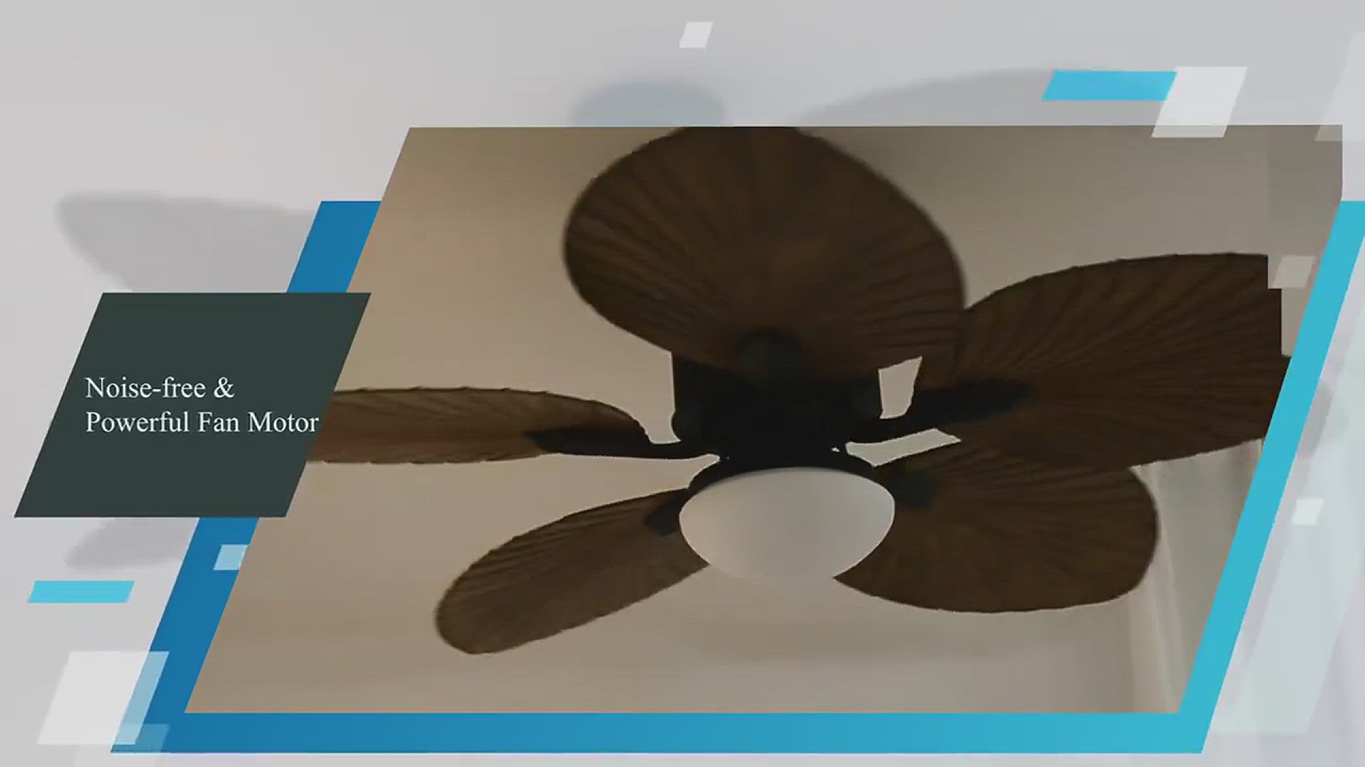 'Video thumbnail for YITAHOME Tropical 52 Inch Ceiling Fan with Light and Remote'