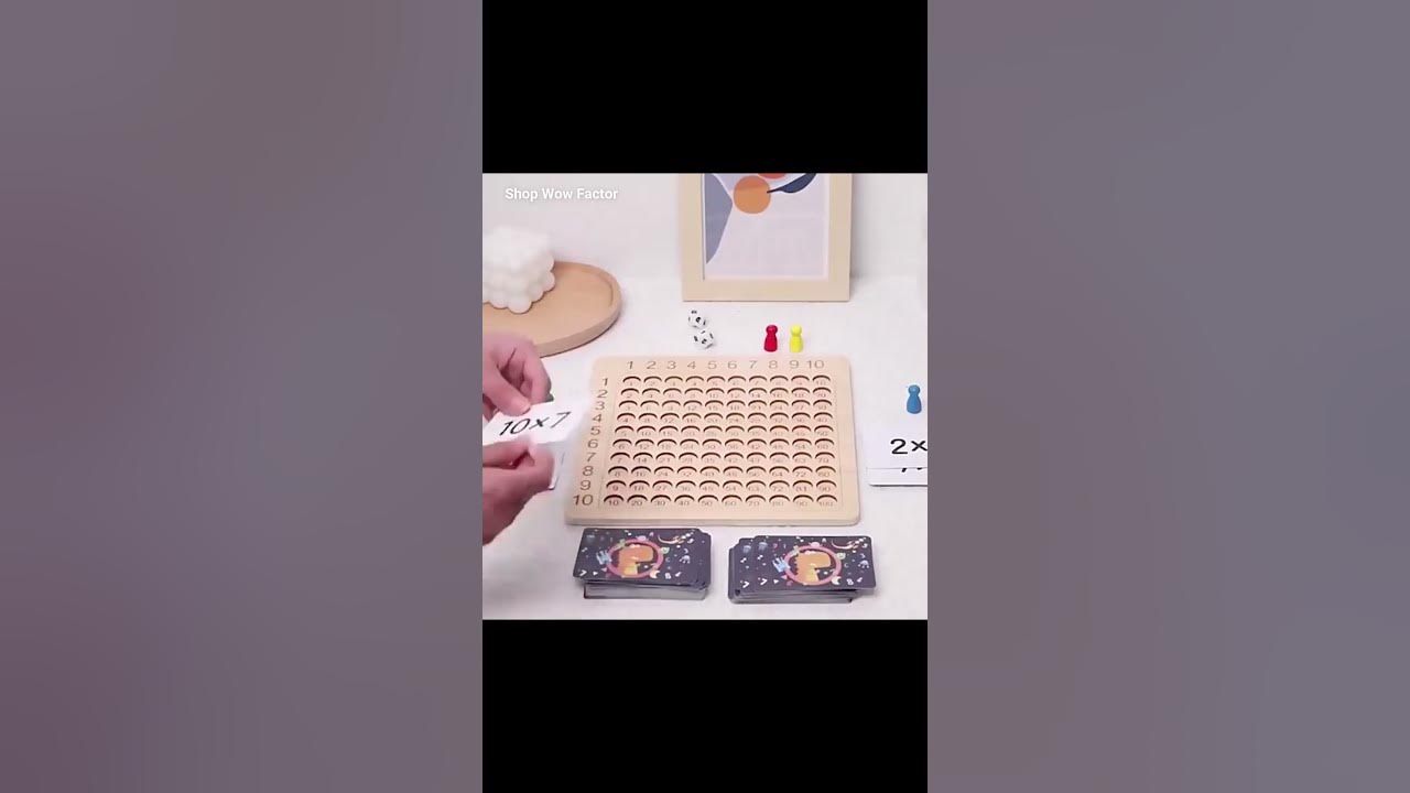 Video thumbnail for Educational Multiplication Toy | Montessori Maths Board Game | π Link is in Description