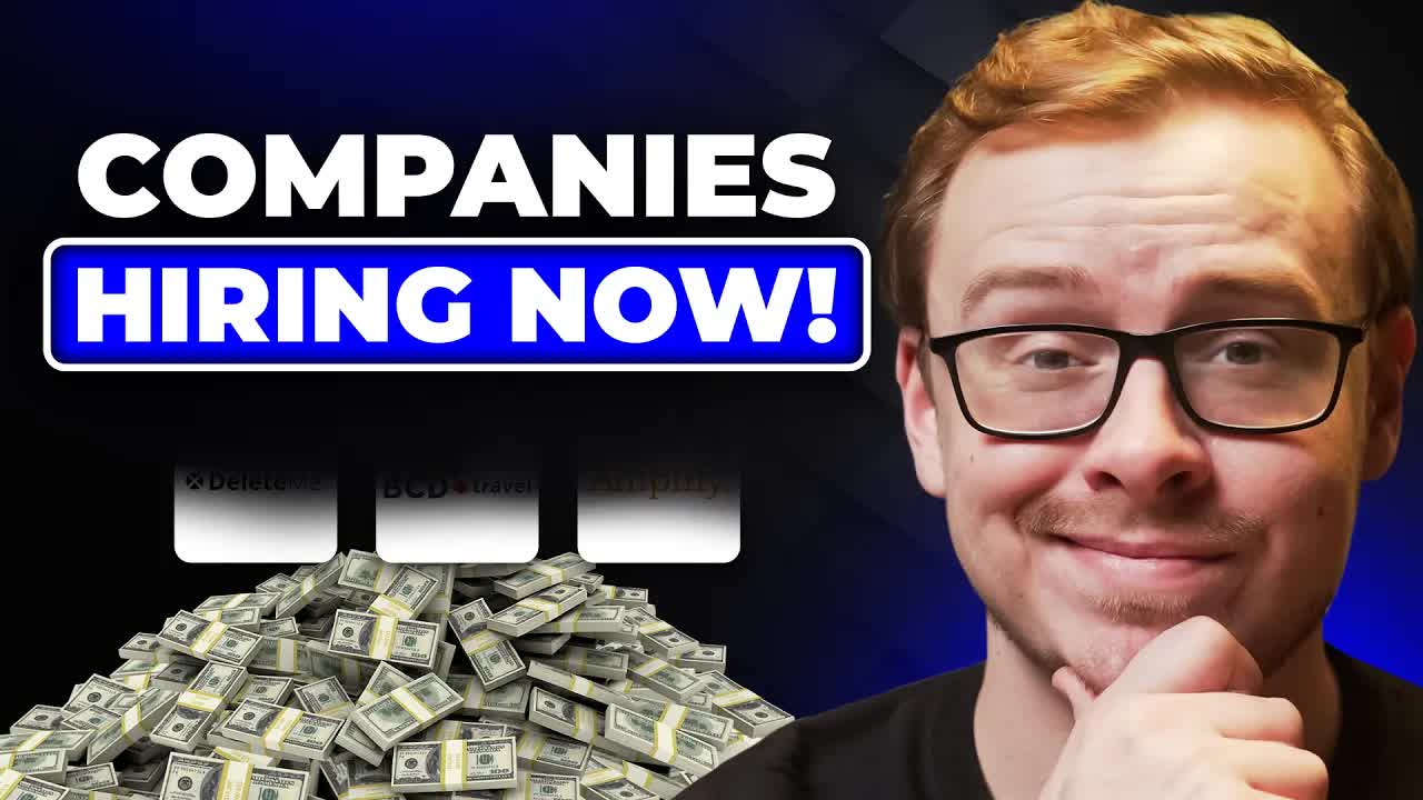 'Video thumbnail for Shane Hummus: 9 remote jobs hiring right now (2025): find work from home career opportunities'