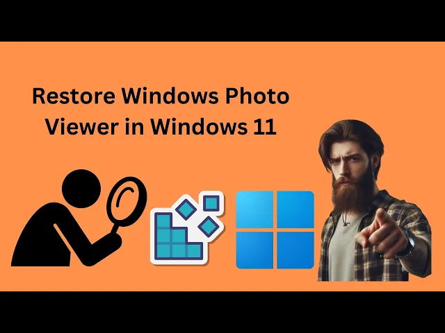 'Video thumbnail for How to Restore Windows Photo Viewer in Windows 11 Using Registry Editor | GearUpWindows Tutorial'
