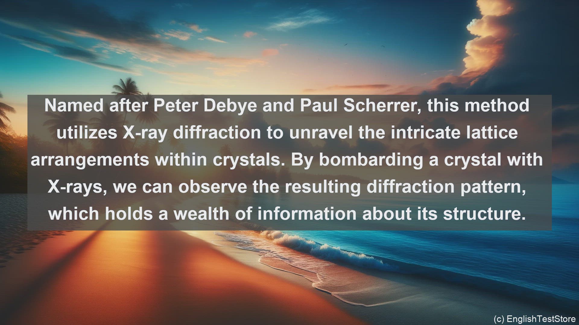 'Video thumbnail for Debye scherrer method in science  definition and examples'