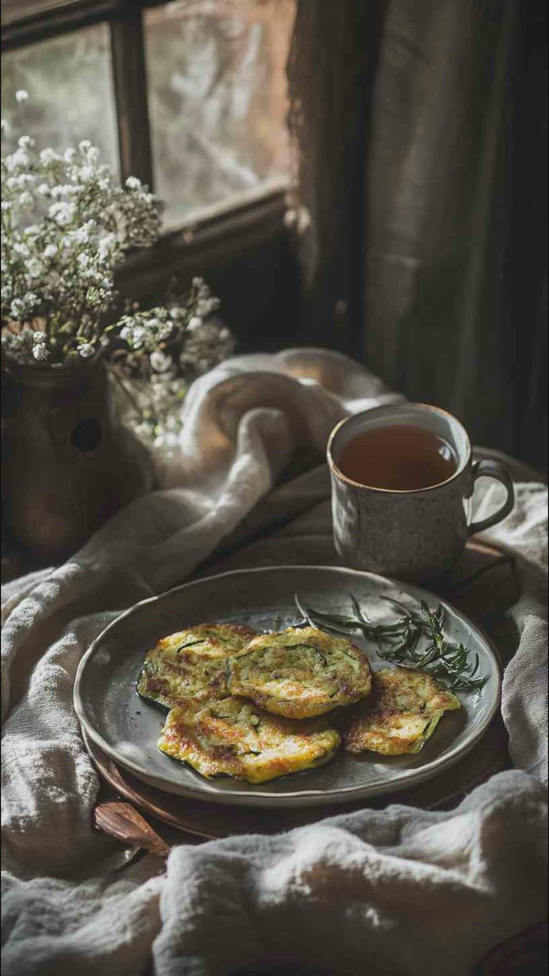 'Video thumbnail for Low-Carb Zucchini Fritters with a Side of Greek Yogurt Recipe'