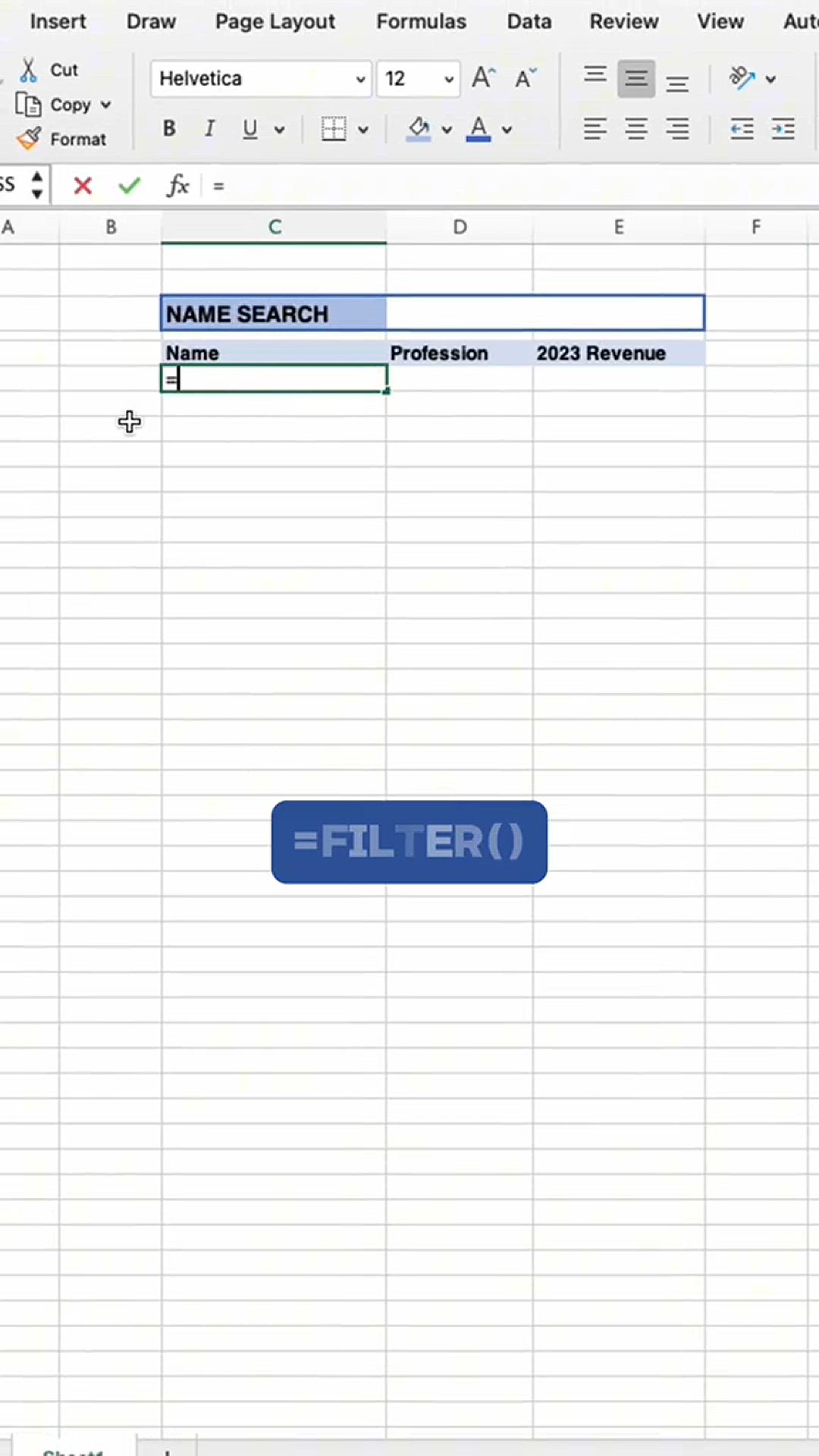 Video thumbnail for Create a dynamic search box in #excel without using any VBA