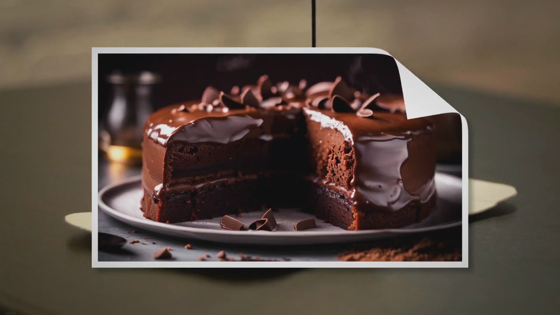 Video thumbnail for Gâteau au chocolat sans œufs, ni lait : une recette simple