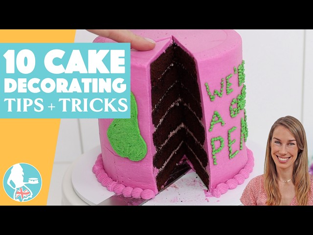Video thumbnail for 10 Essential Cake Decorating Tips and Tricks