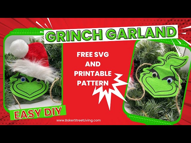 Video thumbnail for Easy to Make Felt Grinch Garland