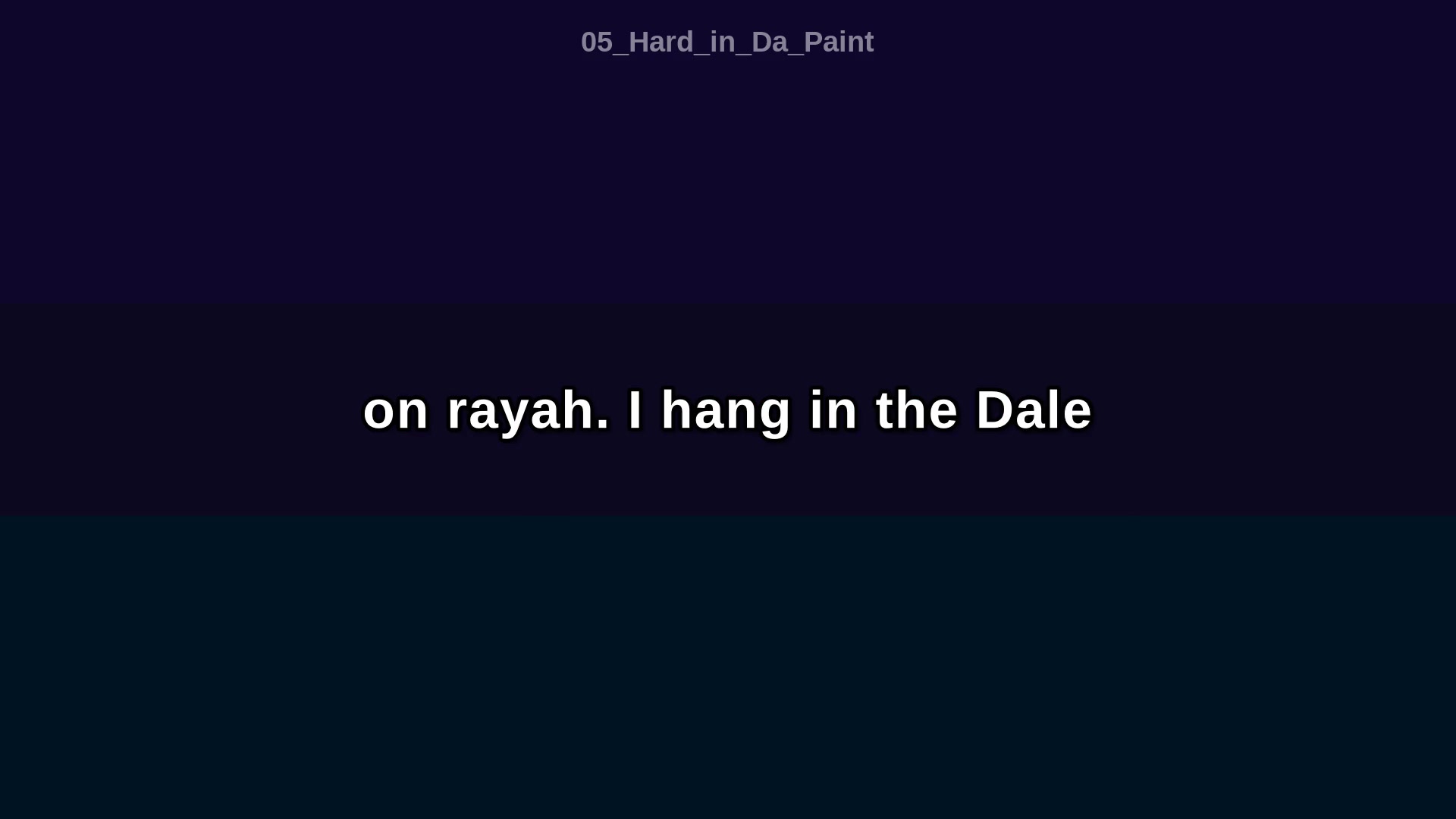 Video thumbnail for Karaoke W/ Lyrics: Hard in Da Paint | ARTificial Originals - not Tyler