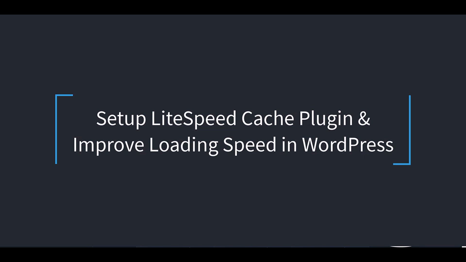 'Video thumbnail for Best LiteSpeed Cache WordPress Settings _ Speed Up Your WordPress Site For FREE'