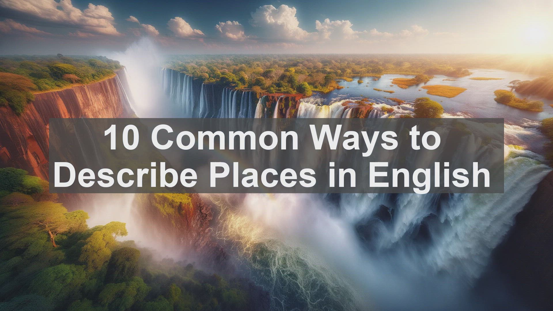 'Video thumbnail for 10 Common Ways to Describe Places in English '
