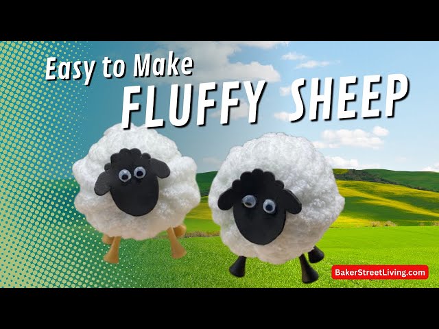 Video thumbnail for Easy to Make Fluffy Sheep using Yarn.