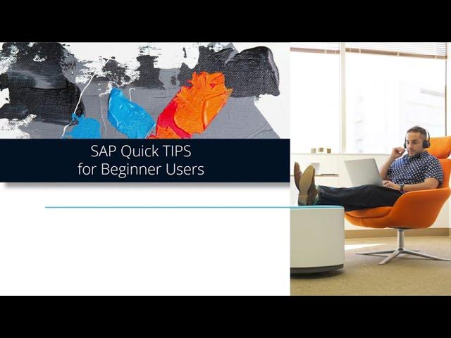 'Video thumbnail for 🎓 Kickstart your SAP journey with our Quick Tips for Beginners! 🚀'