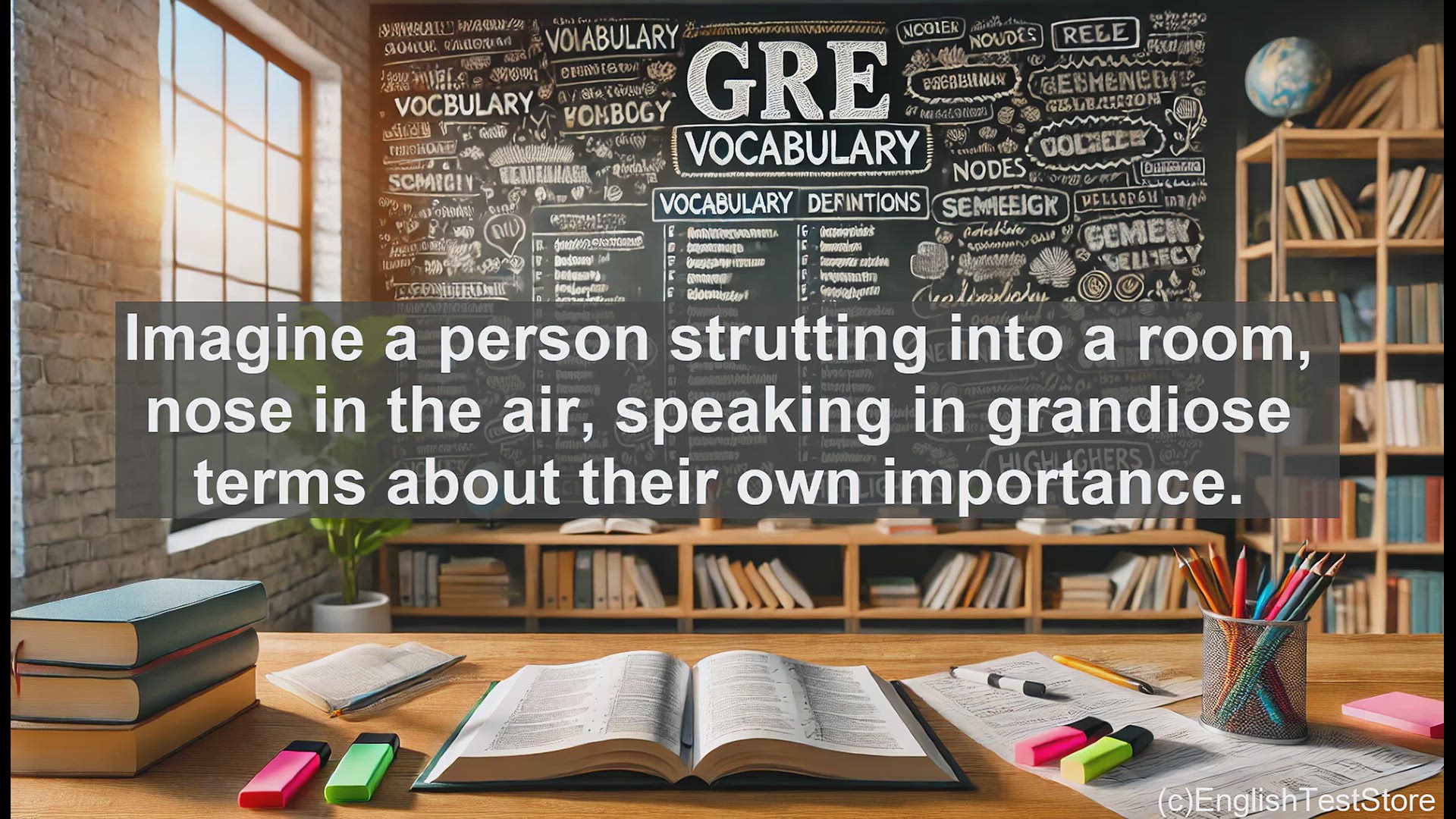 'Video thumbnail for GRE Vocabulary Lesson: The Art of Being Pontifical - Exploring a Sophisticated Vocabulary'