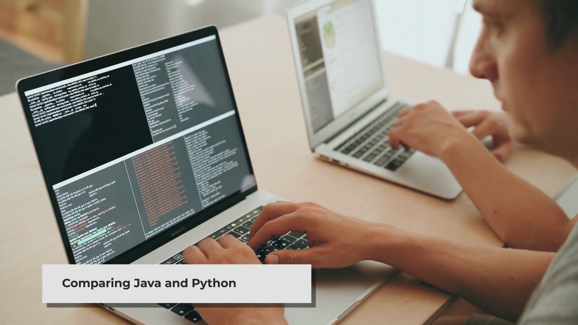 'Video thumbnail for Java vs Python: A Comprehensive Comparison'