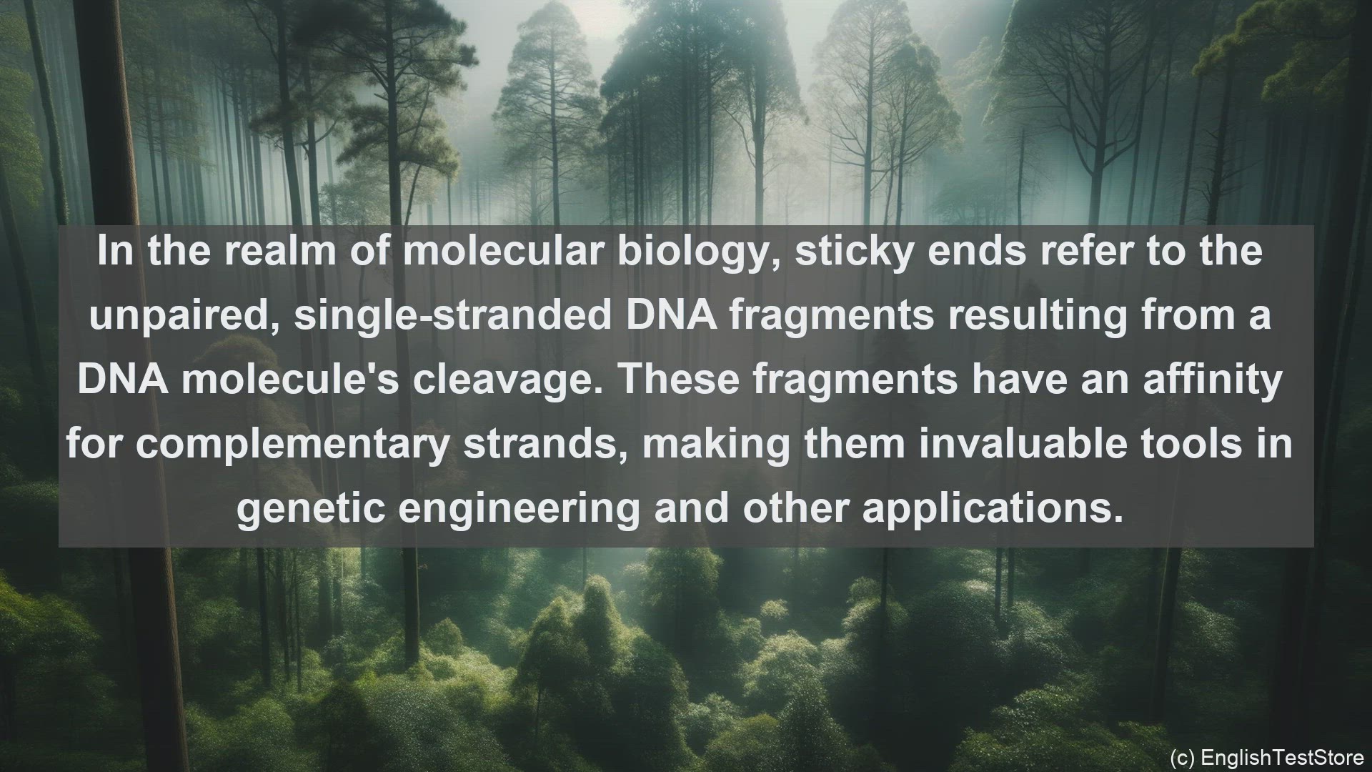 'Video thumbnail for Sticky end in science  definition and examples'