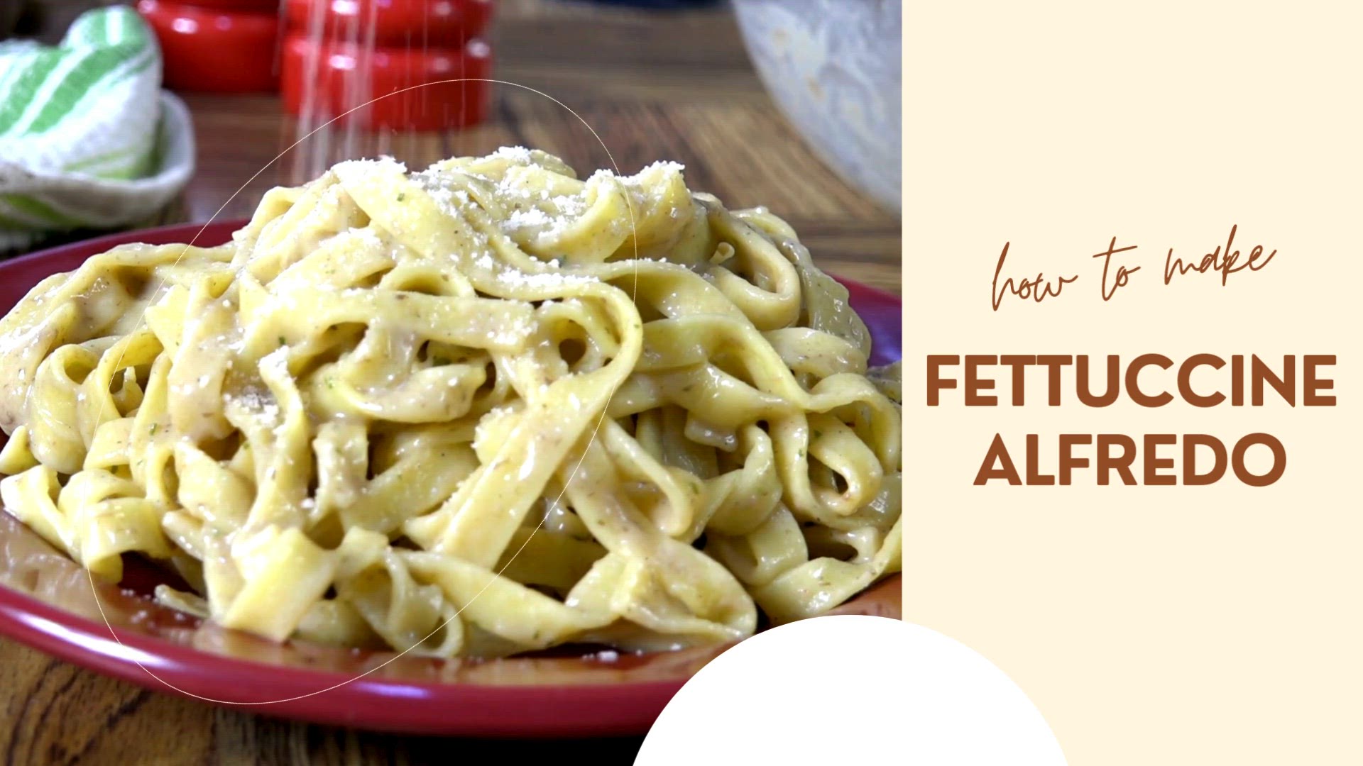 'Video thumbnail for Fettucine Alfredo'