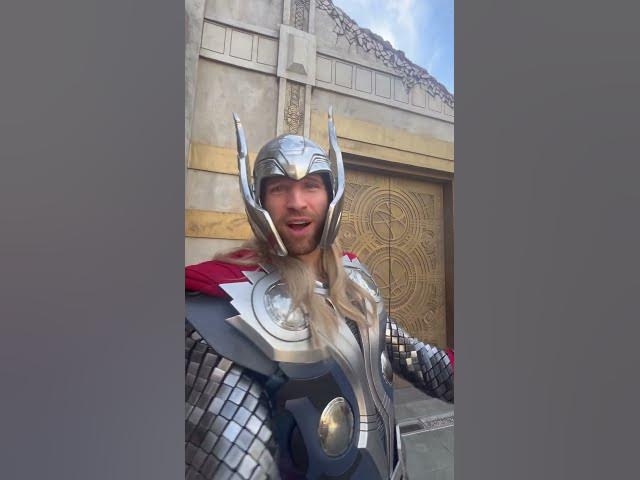 'Video thumbnail for God of Thunder Thor in Avenger's Campus ⚒️ #avengerscampus #disney #marvel #thor #thorragnarok'