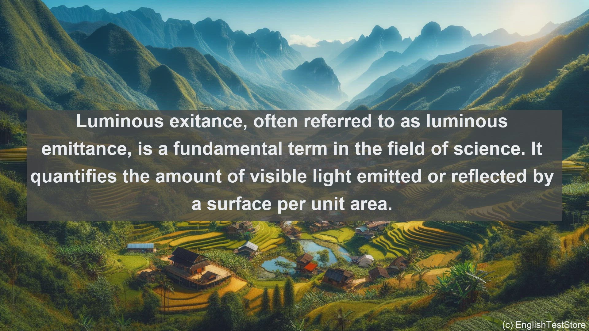 'Video thumbnail for Luminous exitance in science  definition and examples'