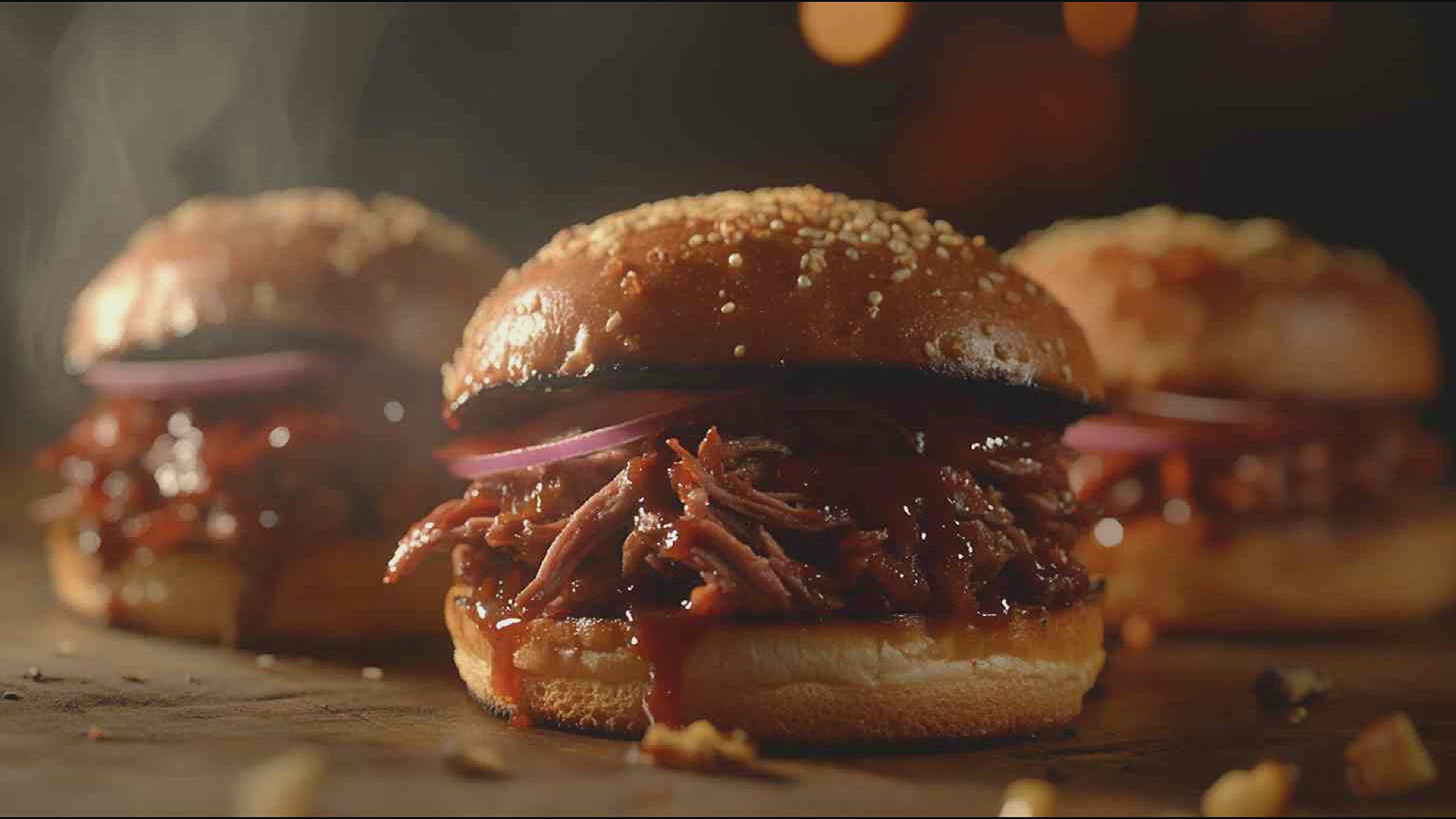 'Video thumbnail for Slow Cooker BBQ Pulled Beef Sandwiches Recipe'