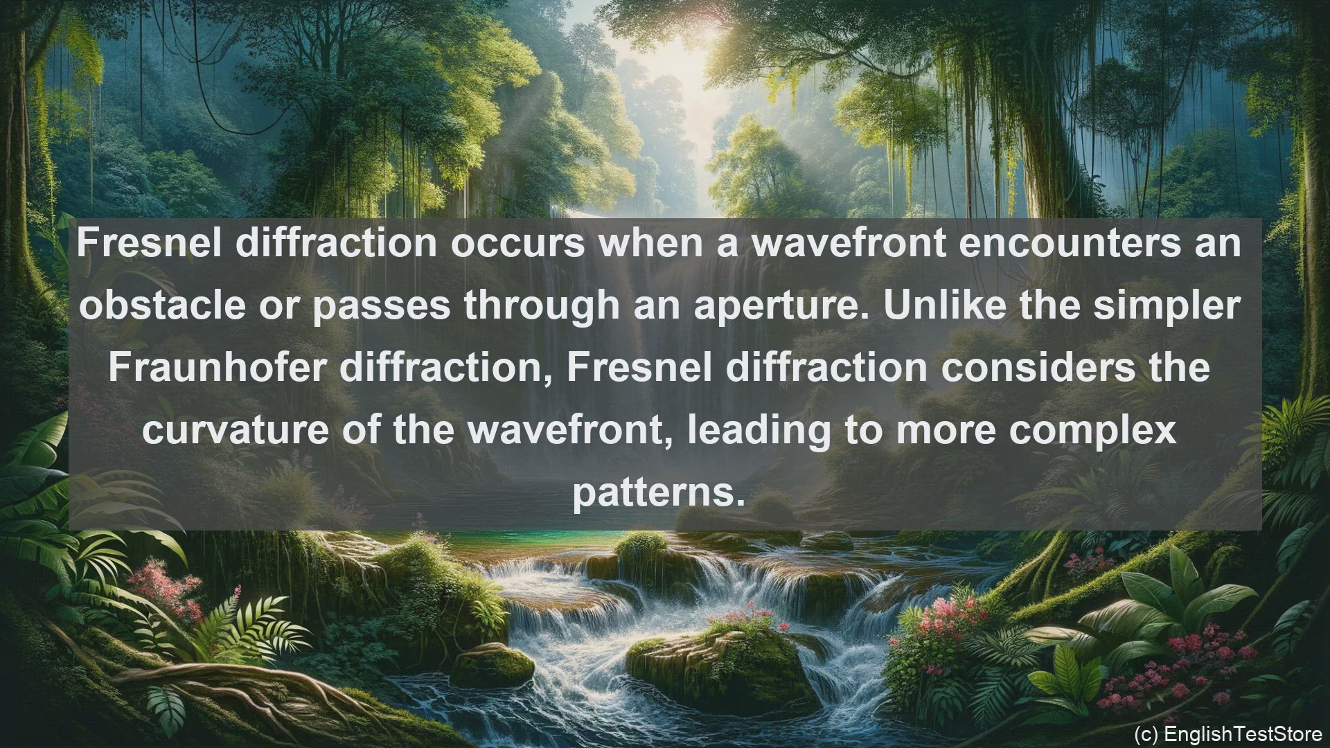'Video thumbnail for Fresnel diffraction in science  definition and examples'