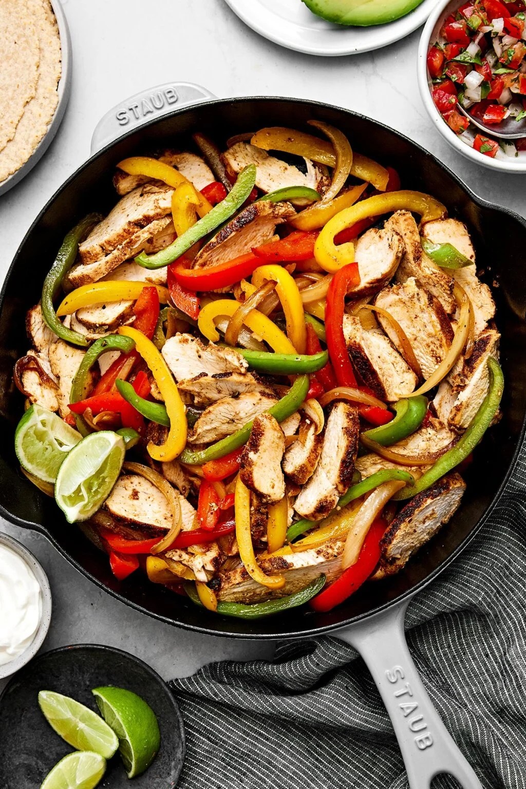 'Video thumbnail for chicken fajitas Recipe '