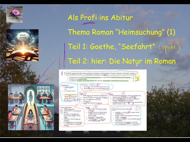 'Video thumbnail for Profi-Abi: Roman "Heimsuchung" 1: Sicher im Prüfungsgespräch: Beispiel Thema "Natur" im Roman'