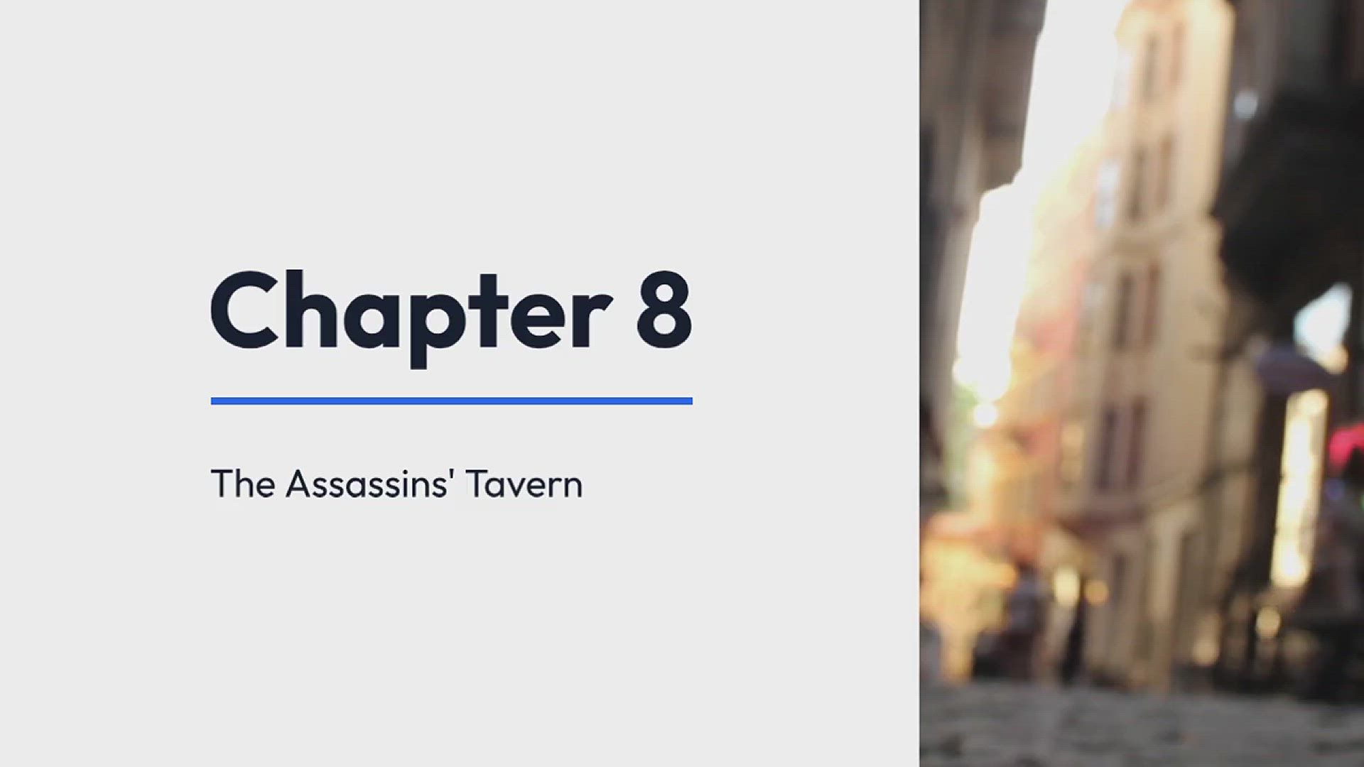 'Video thumbnail for The Gamer's Gambit In Another World / Chapter 8: The Assassins' Tavern'