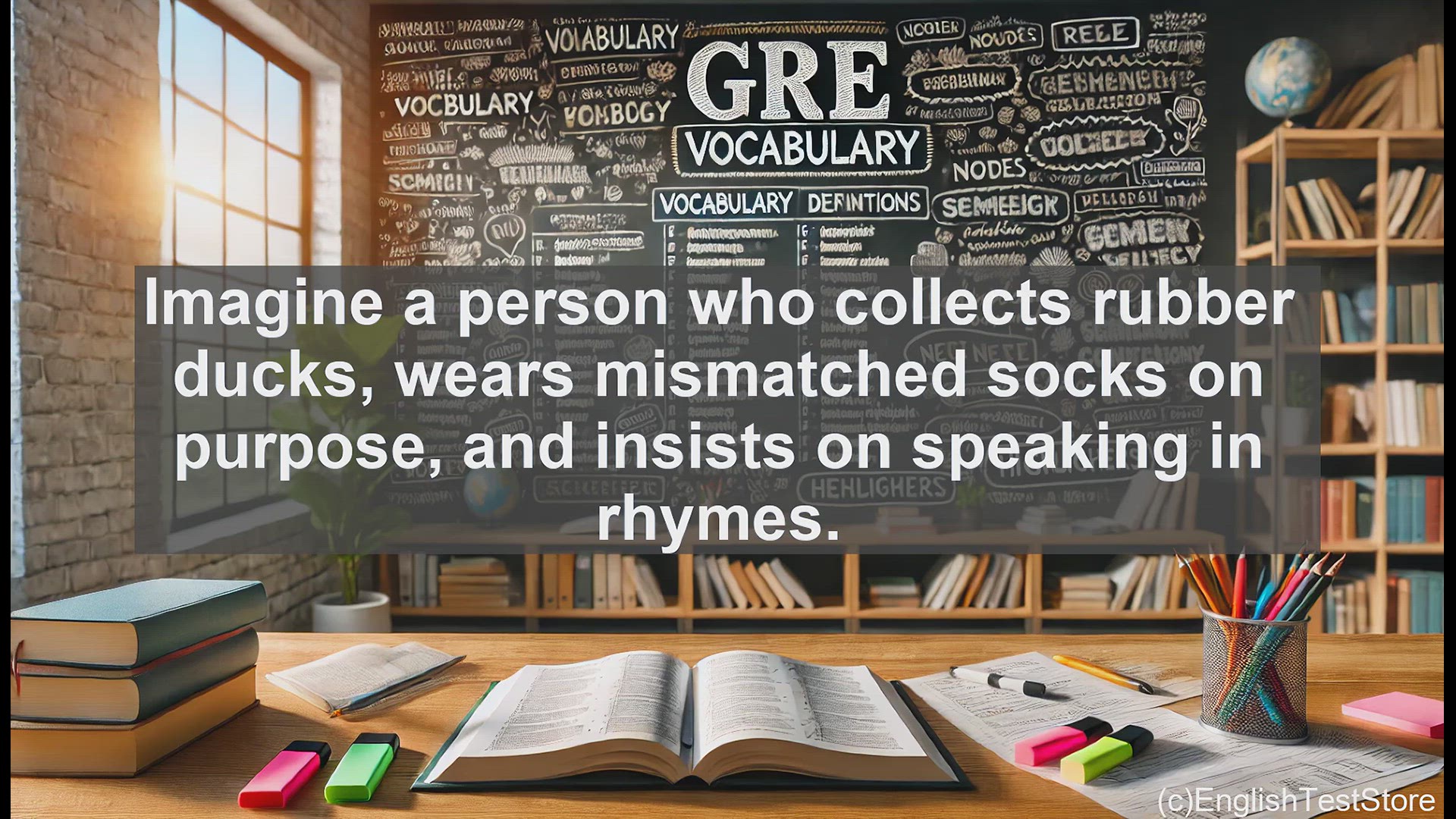 'Video thumbnail for GRE Vocabulary Lesson: Embracing Eccentricity - A GRE Vocabulary Lesson'