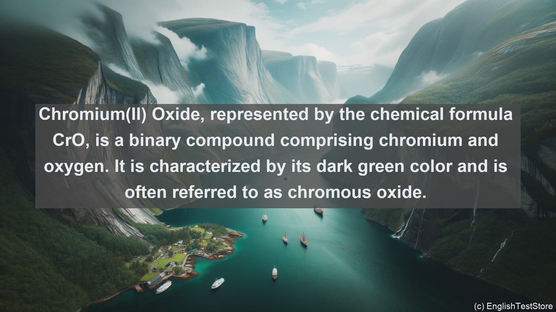 'Video thumbnail for Chromium ii oxide in science  definition and examples'