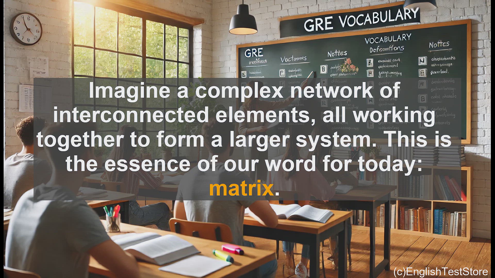 'Video thumbnail for GRE Vocabulary Lesson: Exploring the Versatile Concept of Matrix'