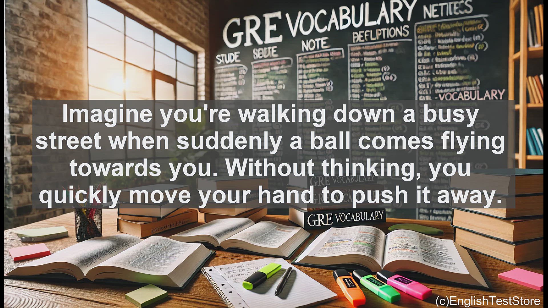 'Video thumbnail for GRE Vocabulary Lesson: Deflecting - Changing Direction and Avoiding Confrontation'