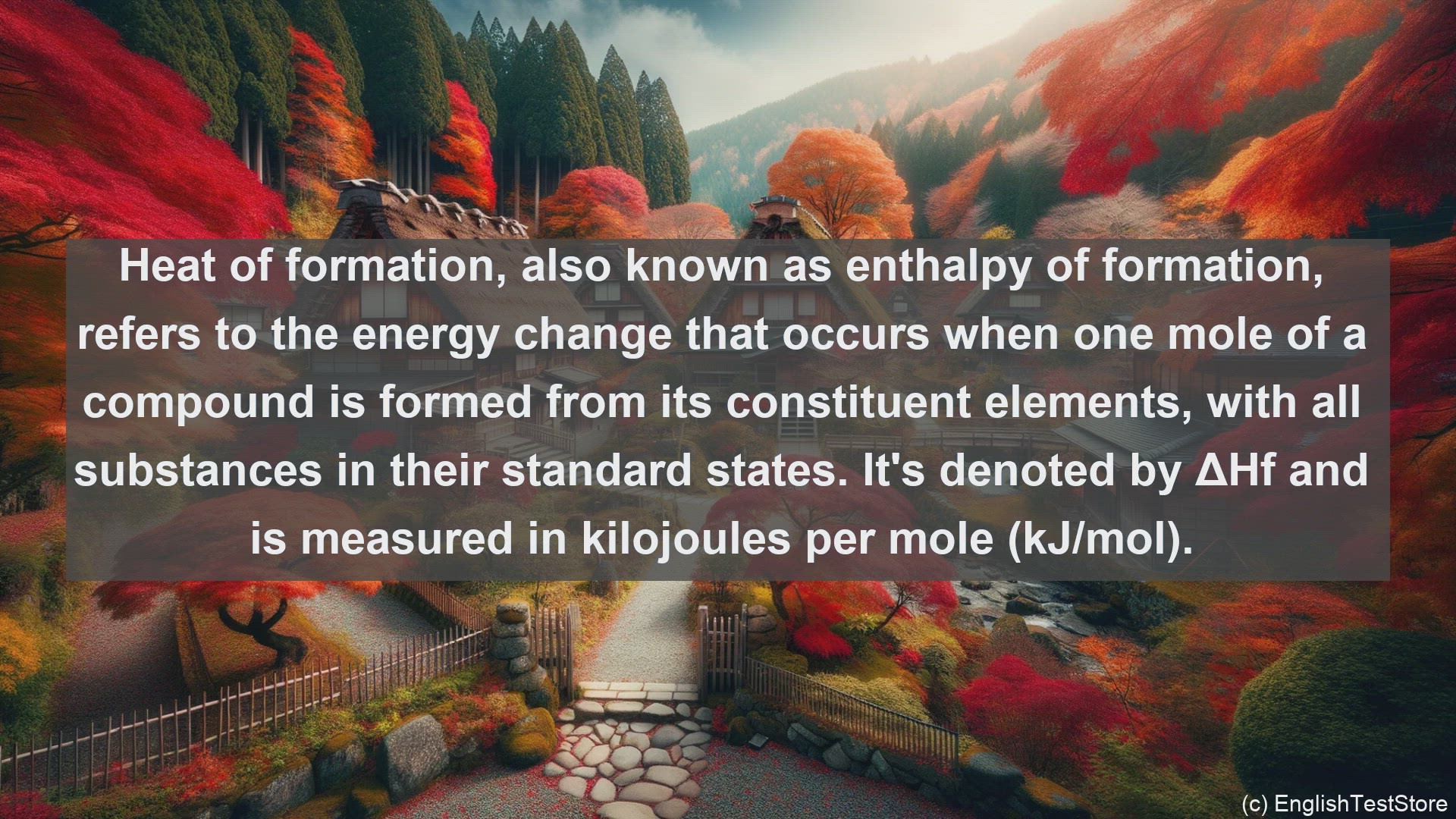 'Video thumbnail for Heat of formation in science  definition and examples'