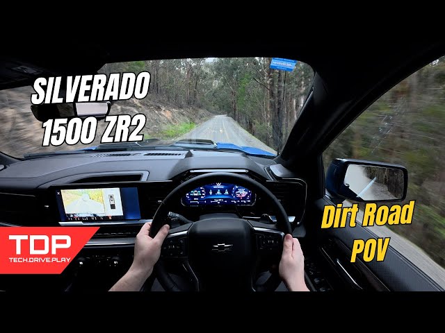 Video thumbnail for 2025 Chevrolet Silverado ZR2 Dirt Road POV — Off-Road V8 Power