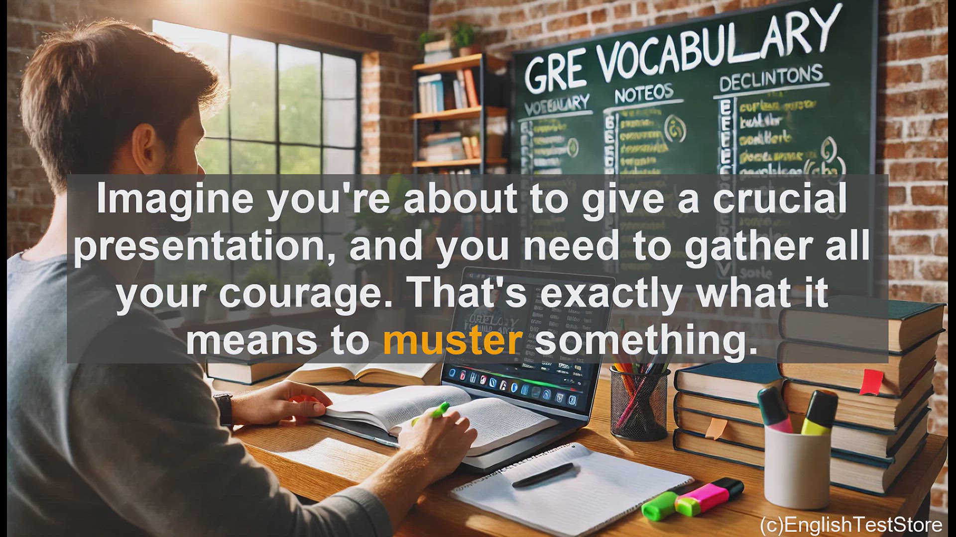 'Video thumbnail for GRE Vocabulary Lesson: Mastering the Versatile Word 'Muster''