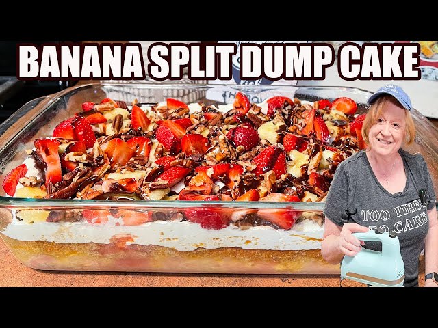 'Video thumbnail for BANANA SPLIT DUMP CAKE Perfect for any Occasion'