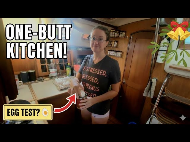 Video thumbnail for ONE-BUTT KITCHEN Holiday Cooking! ⛵ Slow Cooker Recipe, Taco Cheese Ball, & Boat Life Hacks | Ep 95