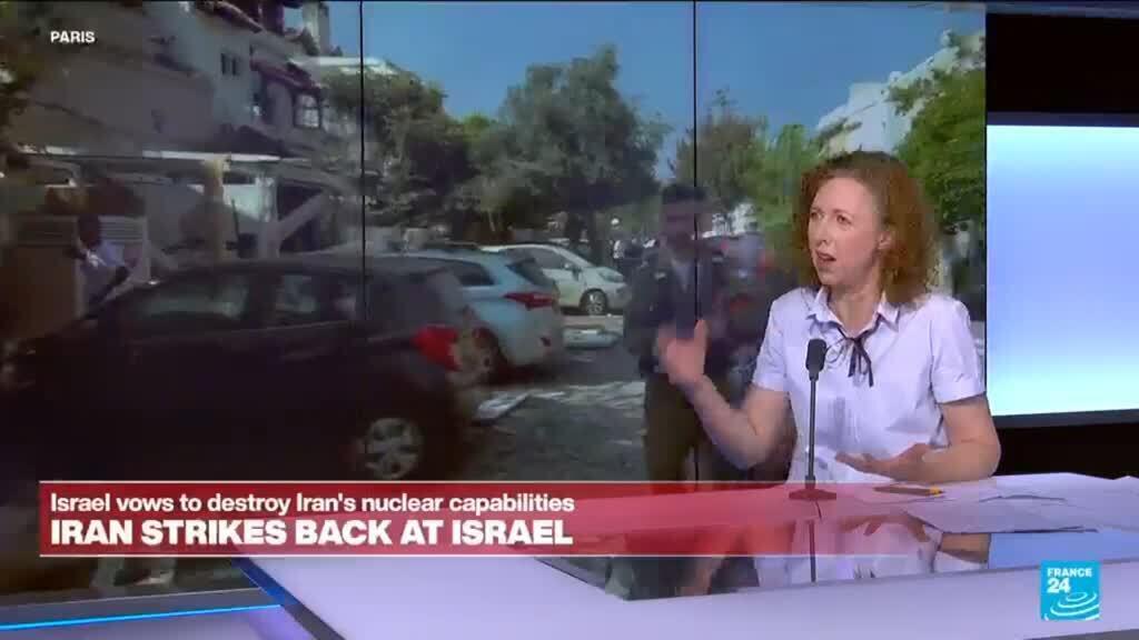 'Video thumbnail for Missiles slam Israeli territory, Iranian military sites bombed'