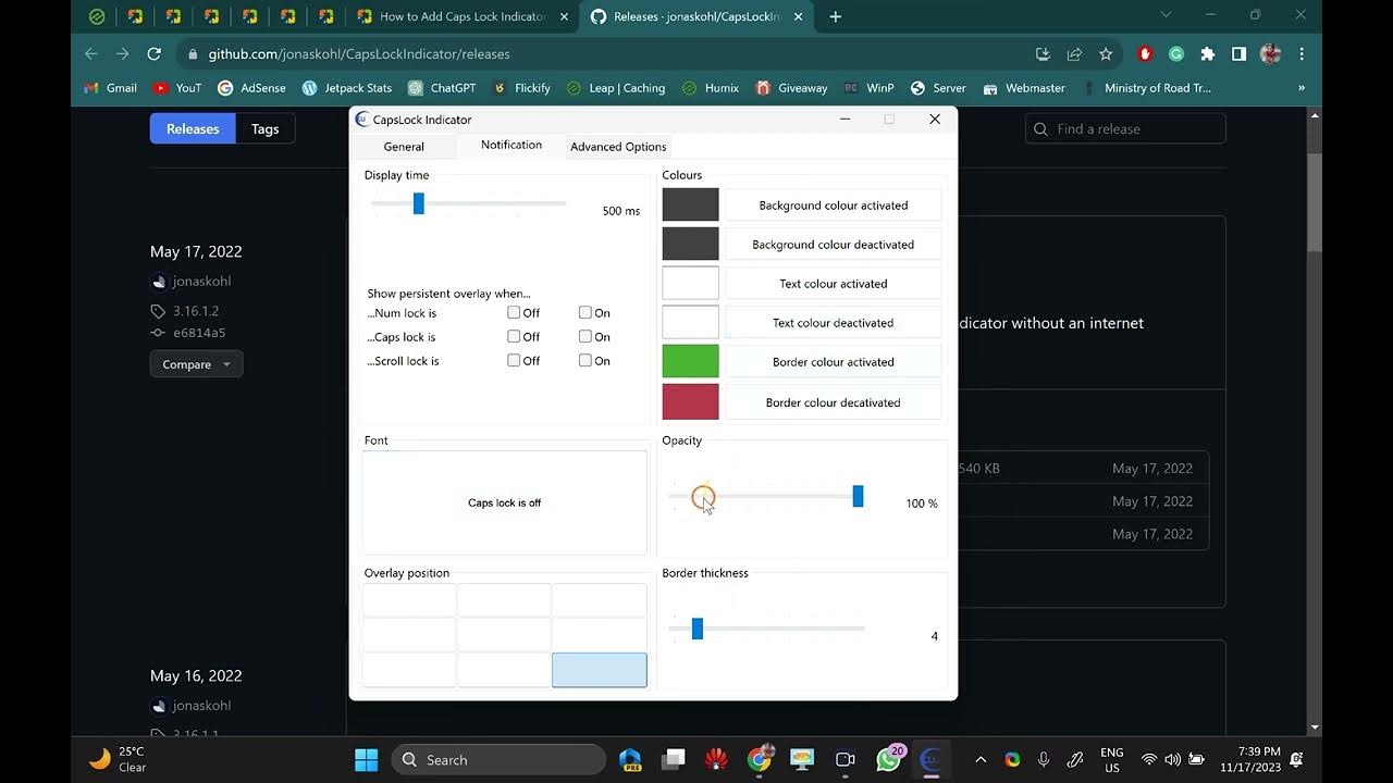 'Video thumbnail for How to Add Caps Lock Indicator on Windows 11 or 10 Taskbar | GearUpWindows'