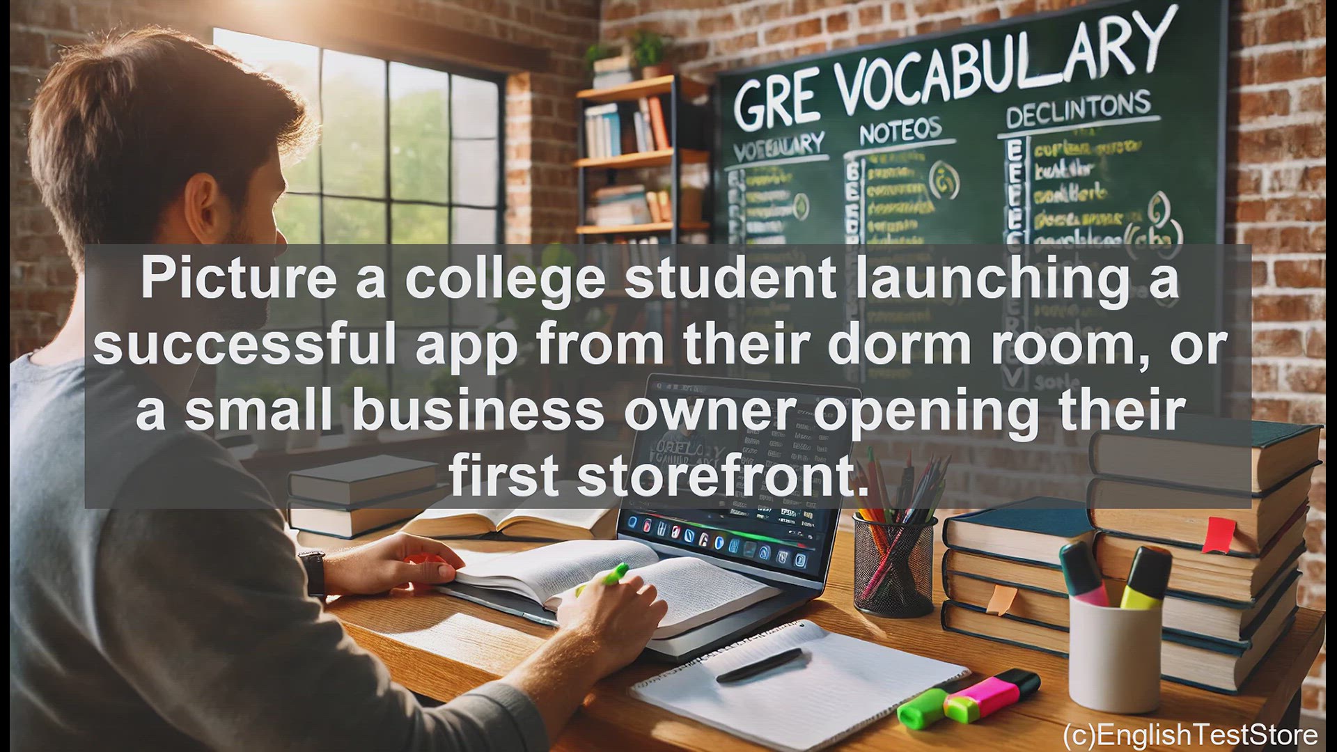 'Video thumbnail for GRE Vocabulary Lesson: Exploring the Entrepreneurial Spirit - A Key GRE Vocabulary Word'