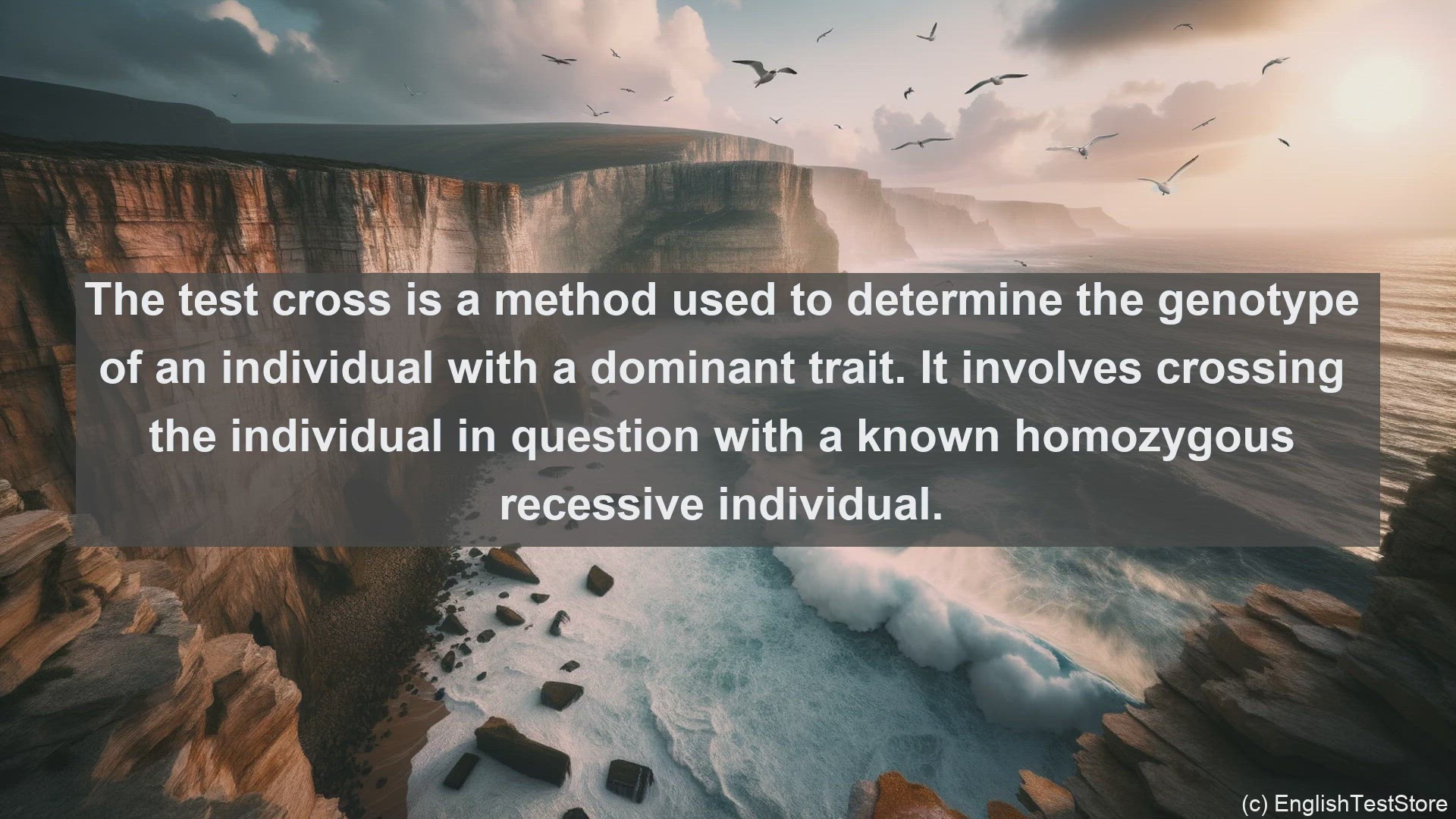 'Video thumbnail for Test cross in science  definition and examples'