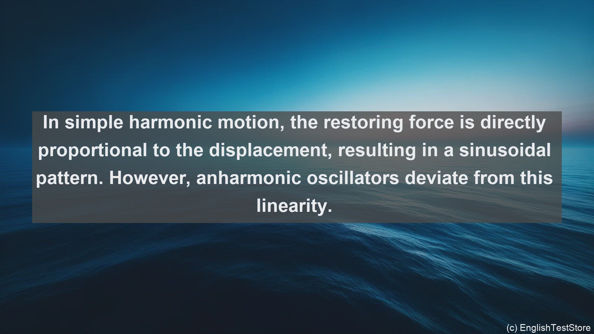 'Video thumbnail for Anharmonic oscillator in science  definition and examples'