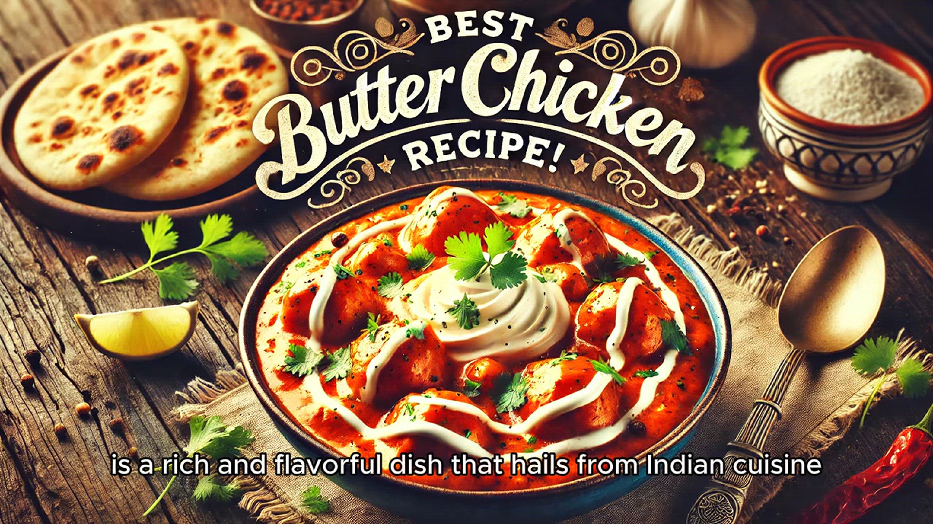 Video thumbnail for Butter Chicken Recipe