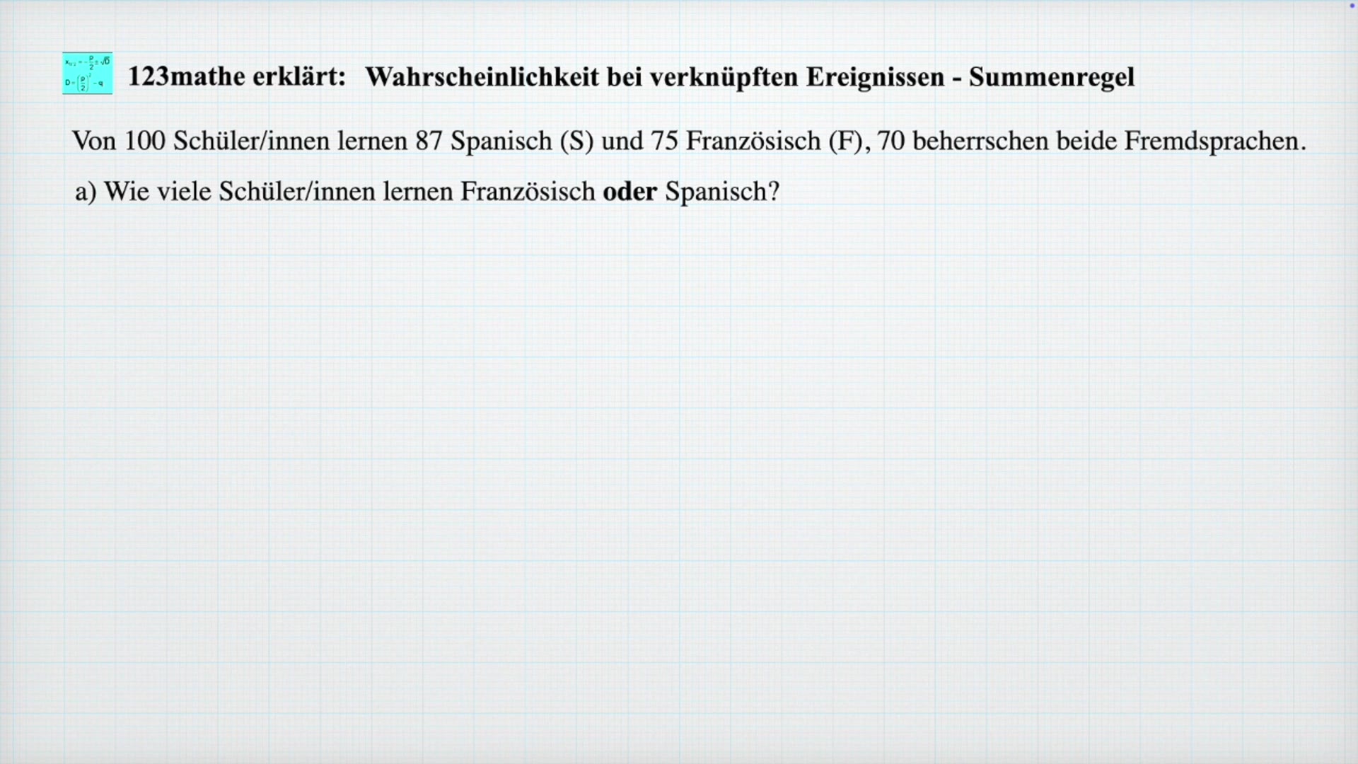 'Video thumbnail for Wahrscheinlichkeit-verknüpfte'