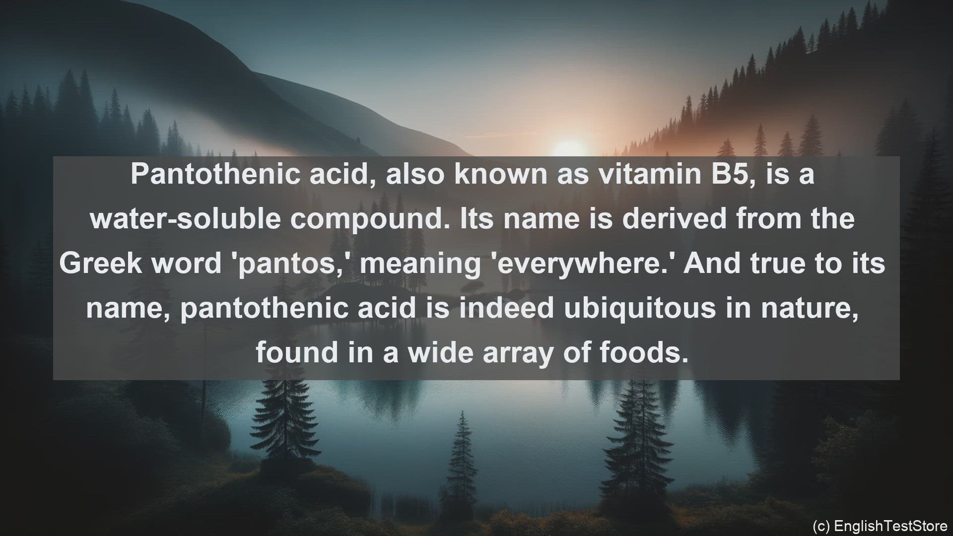 'Video thumbnail for Pantothenic acid in science  definition and examples'